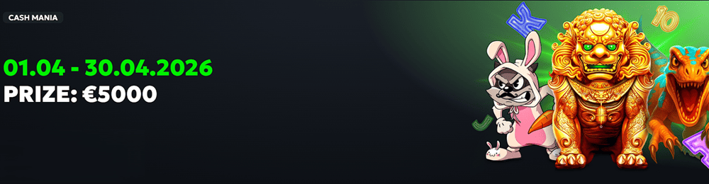 Cash Mania event with prize pool 5000 US dollars.